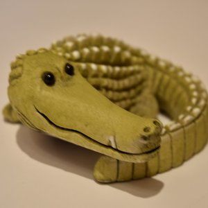 Smiling Hand-made Ceramic Crocodile